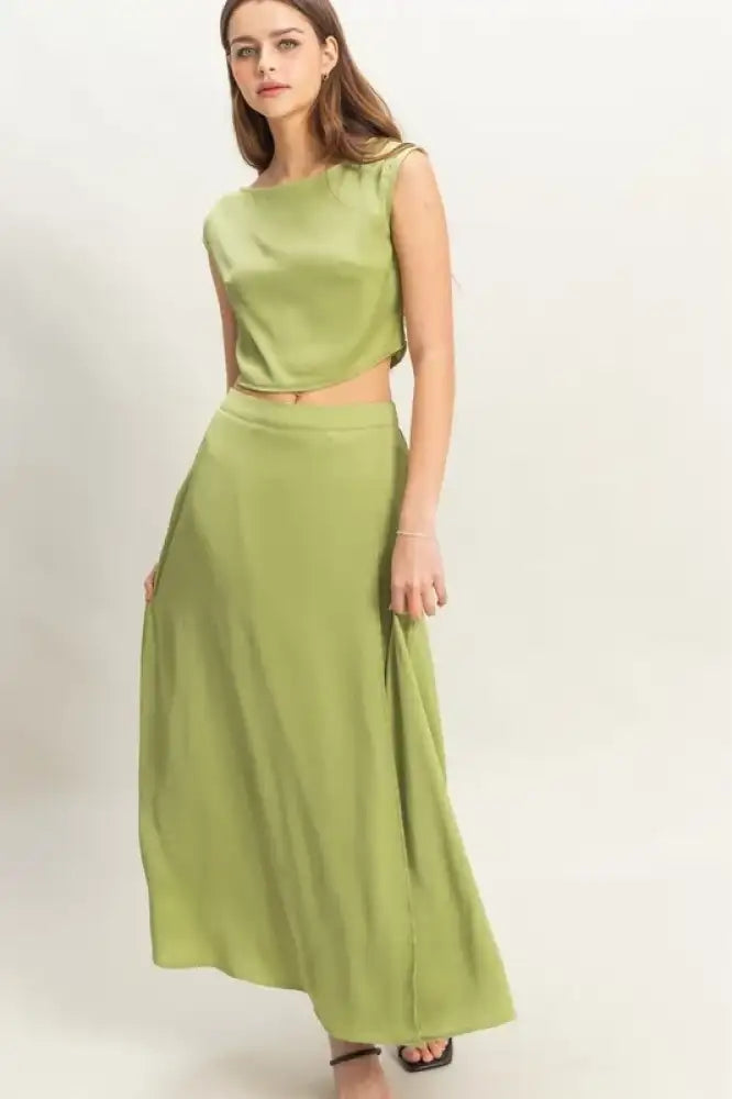 HYFVE Sleeveless Top and Maxi Skirt Set