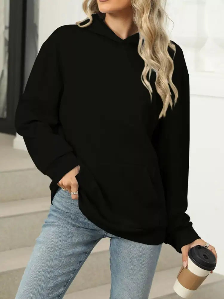 Kangaroo Pocket Long Sleeve Hoodie