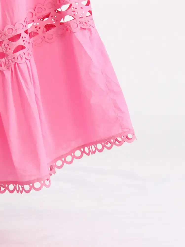 Lace Button Up Long Sleeve Top and Skirt Set