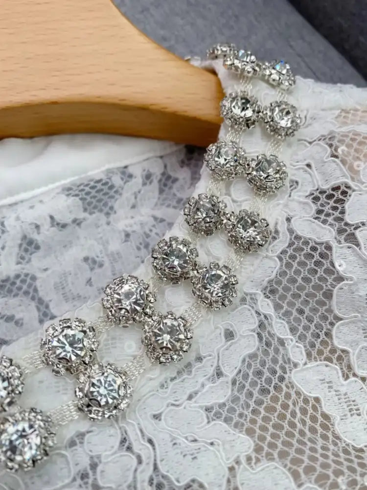 Lace Snap Down Top and Skirt Set