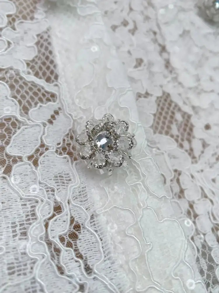 Lace Snap Down Top and Skirt Set