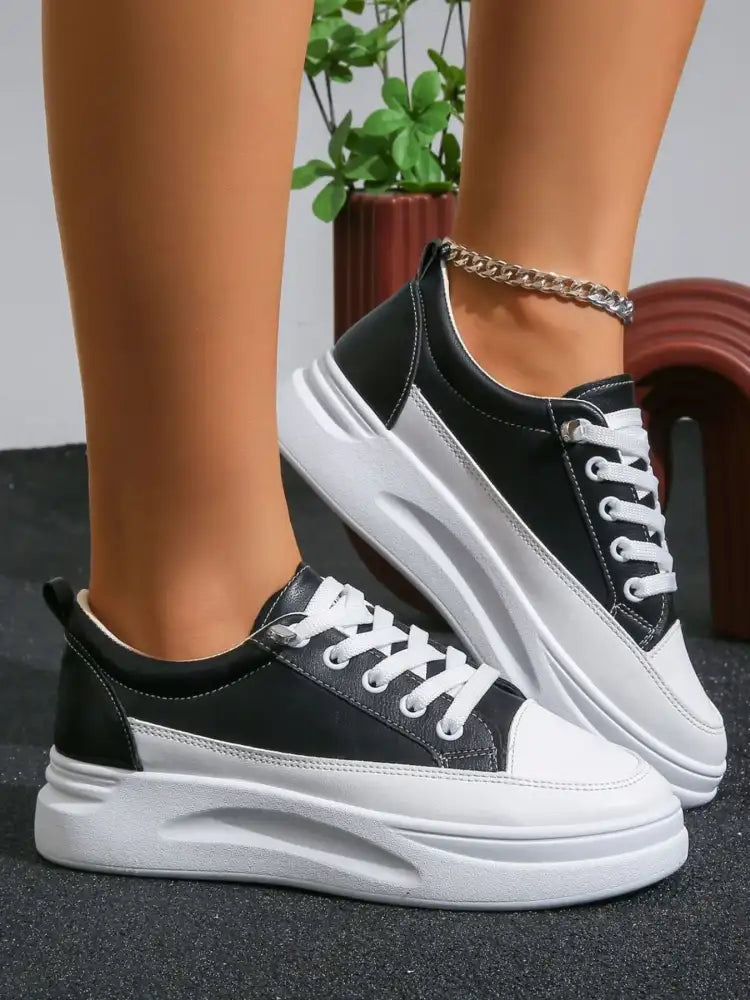 Lace Up Platform Sneakers