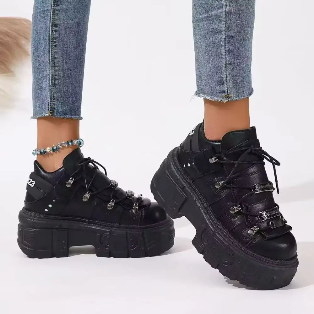 Lace Up Platform Sneakers