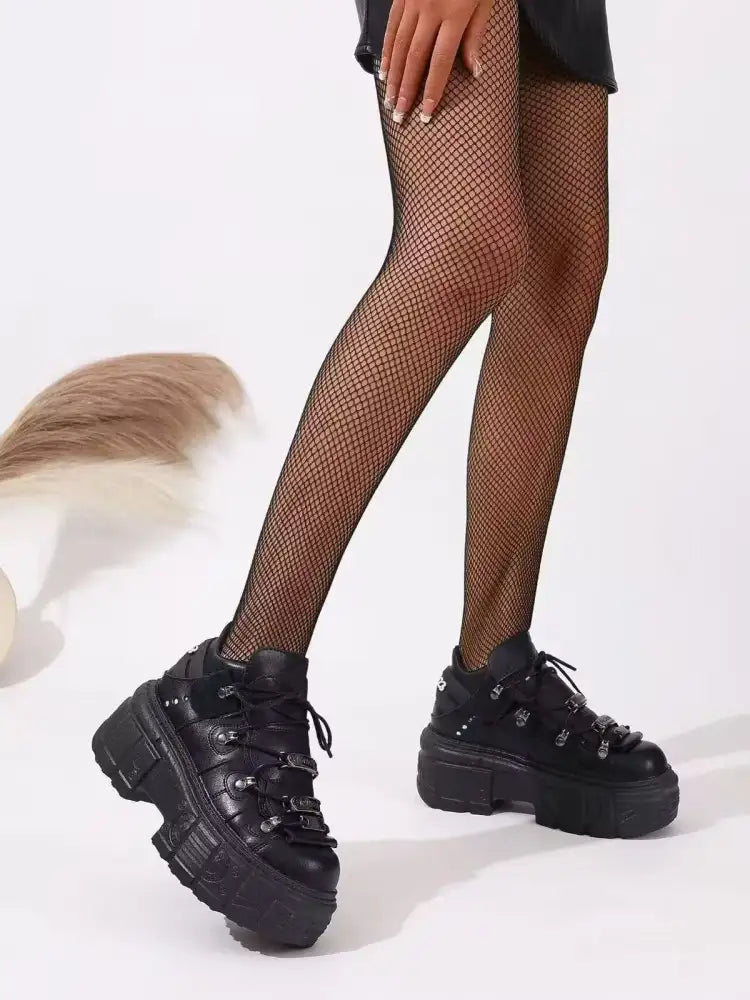 Lace Up Platform Sneakers
