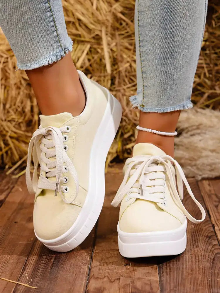 Lace Up Platform Sneakers