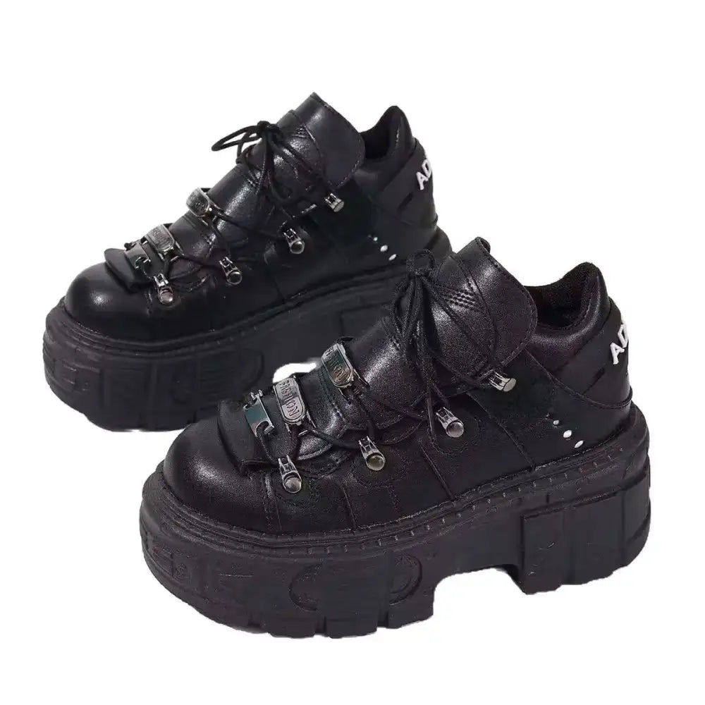 Lace Up Platform Sneakers