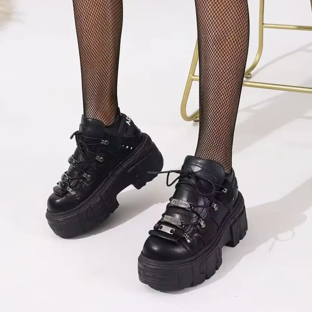 Lace Up Platform Sneakers