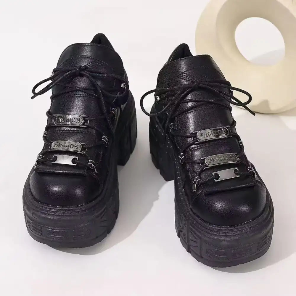Lace Up Platform Sneakers