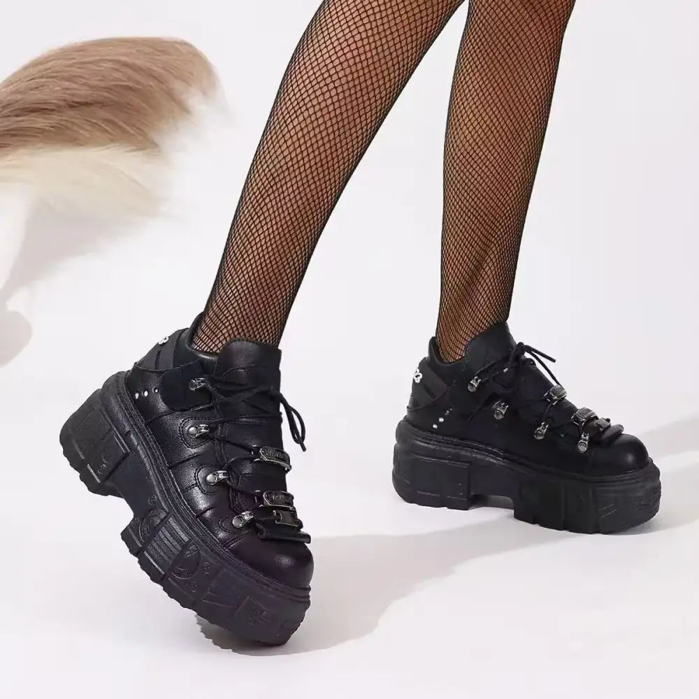 Lace Up Platform Sneakers
