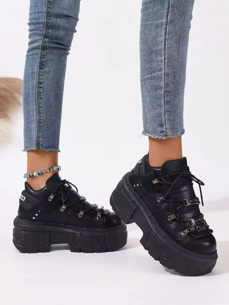 Lace Up Platform Sneakers