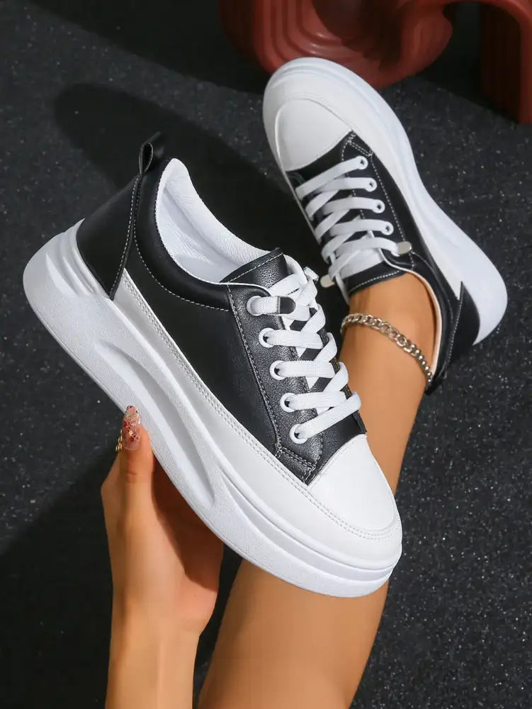 Lace Up Platform Sneakers