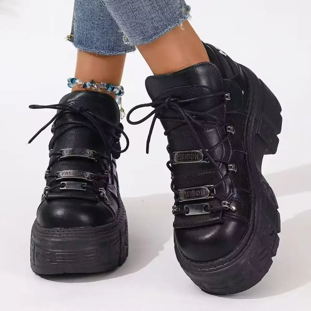 Lace Up Platform Sneakers