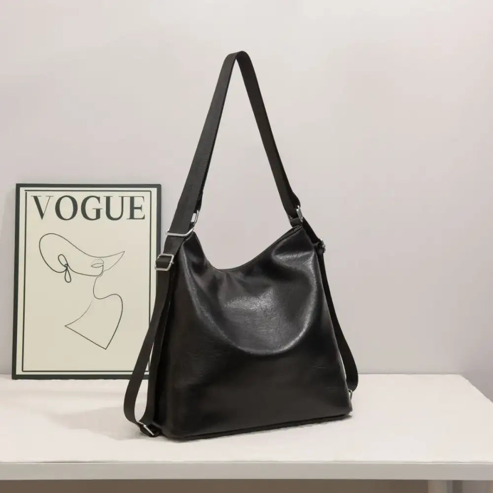 Leather Adjustable Strap Shoulder Bag