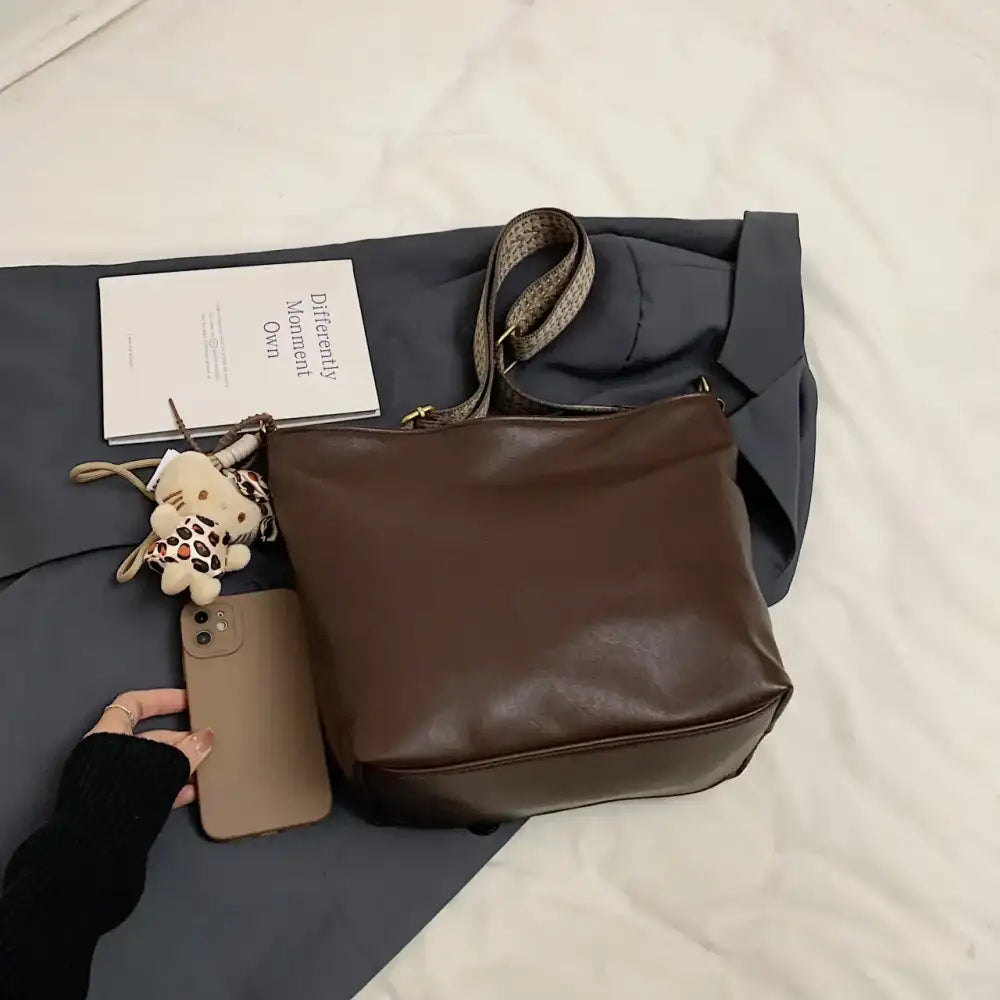 Leather Adjustable Strap Shoulder Bag