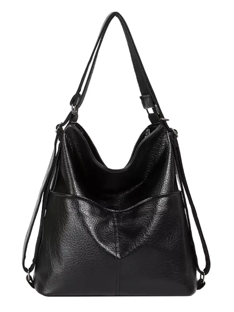 Leather Convertible Shoulder Bag