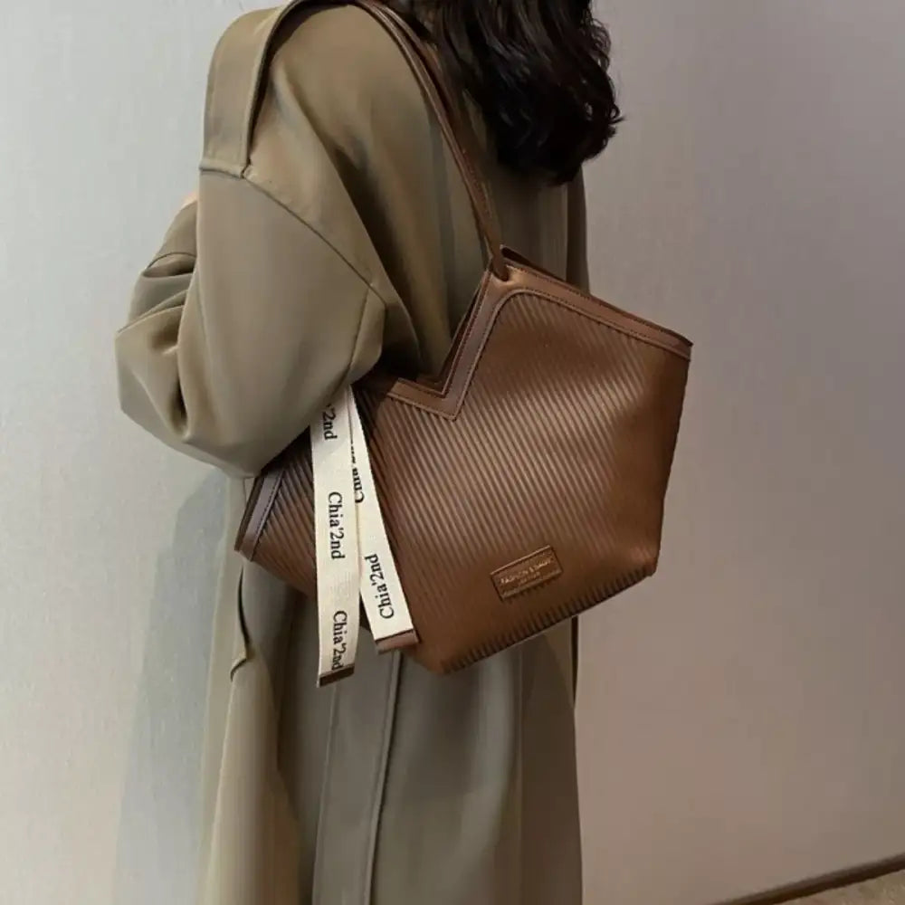 Leather Textured Shoulder Bag