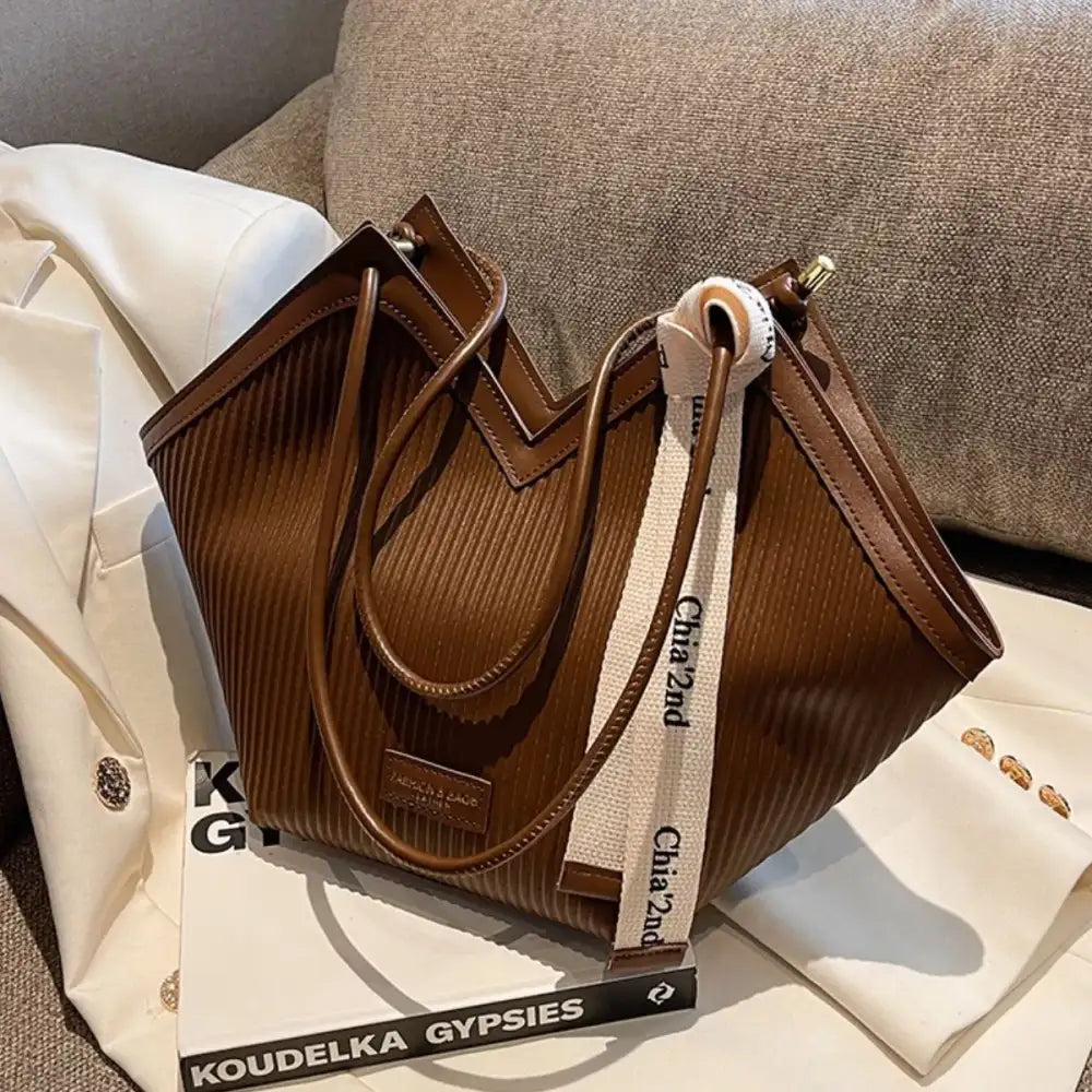 Leather Textured Shoulder Bag