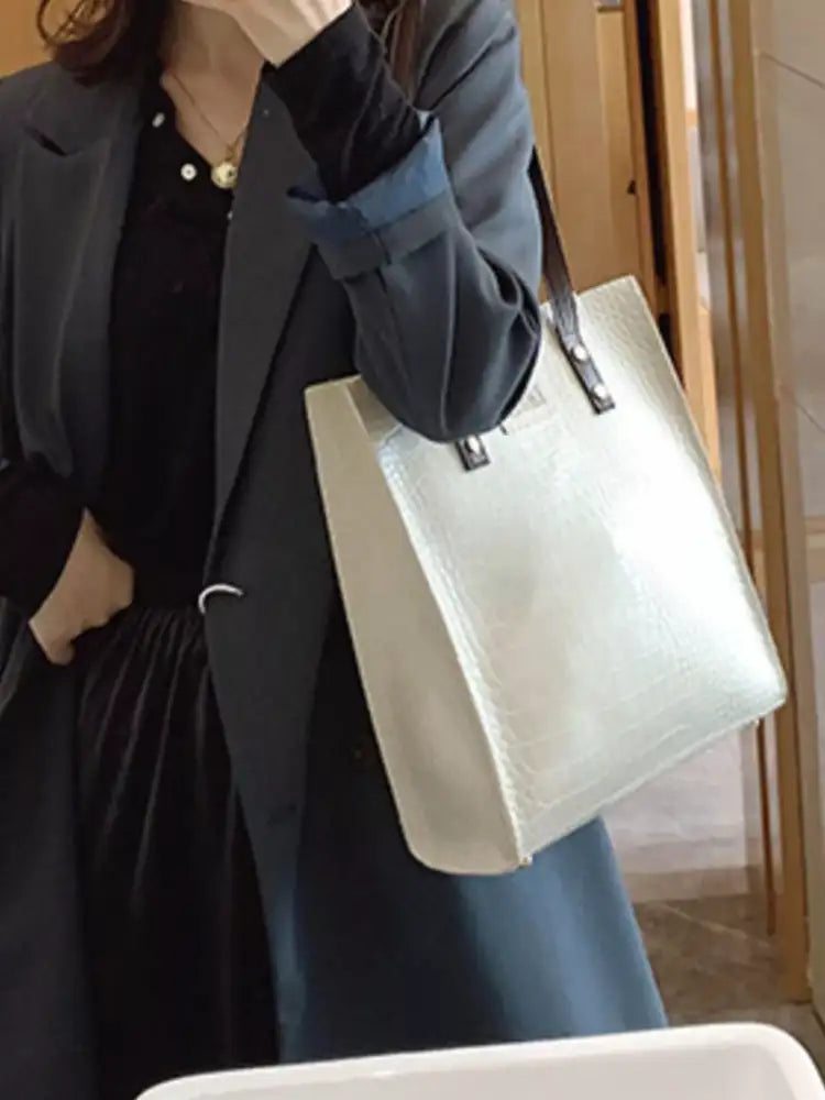 Leather Tote Shoulder Bag