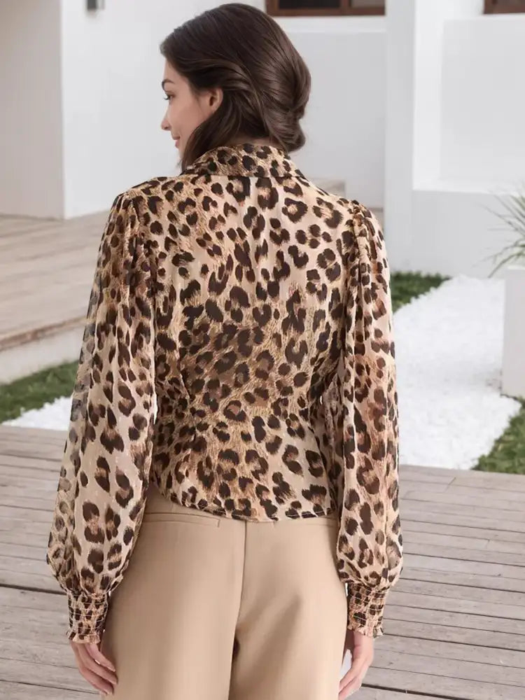 Leopard Button Up Shirt