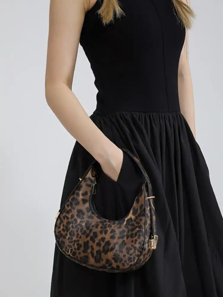 Leopard Print Shoulder Bag