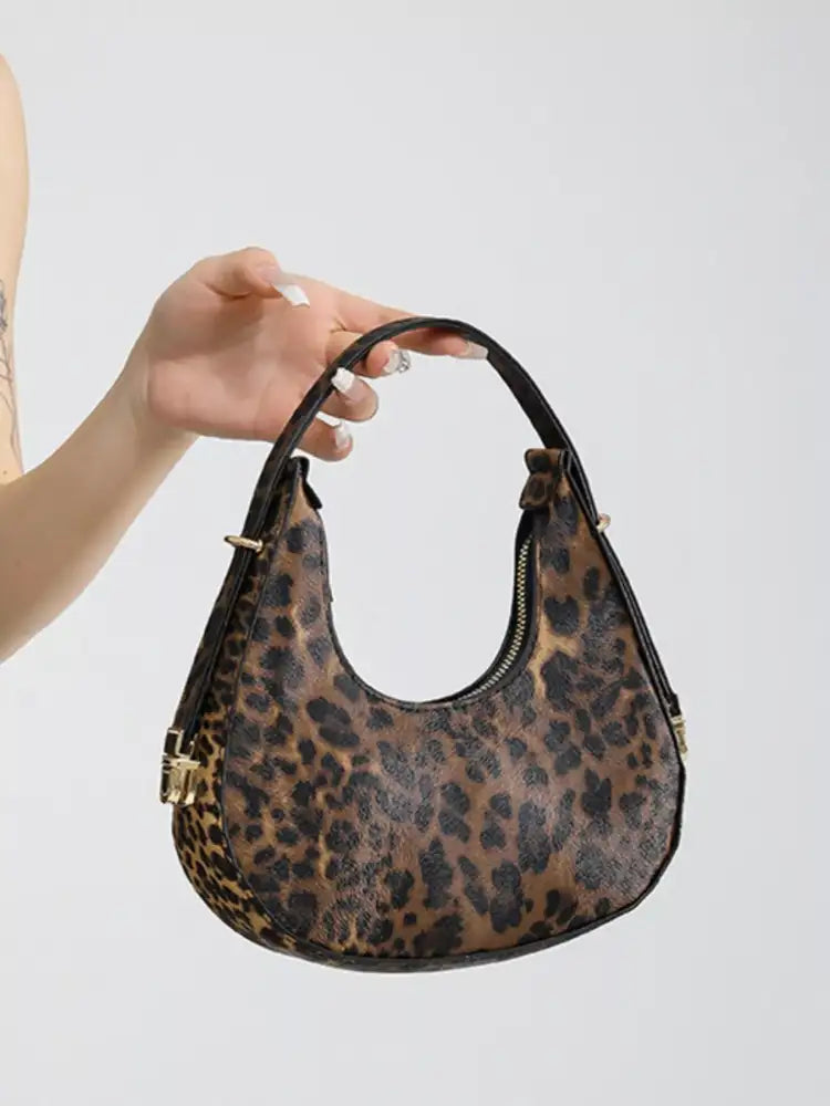Leopard Print Shoulder Bag
