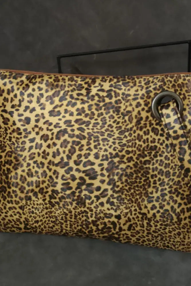 Leopard PU Leather Clutch
