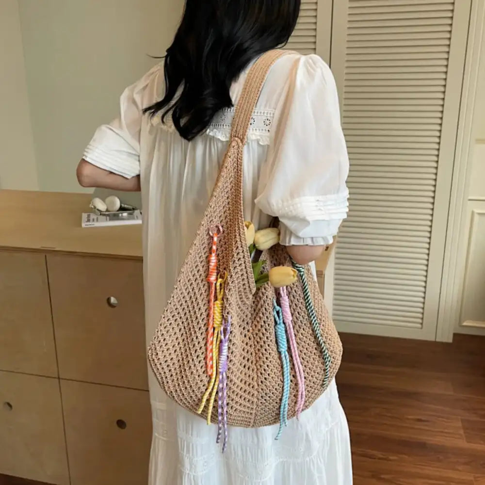 Lightweight Crochet Shoulder Bag