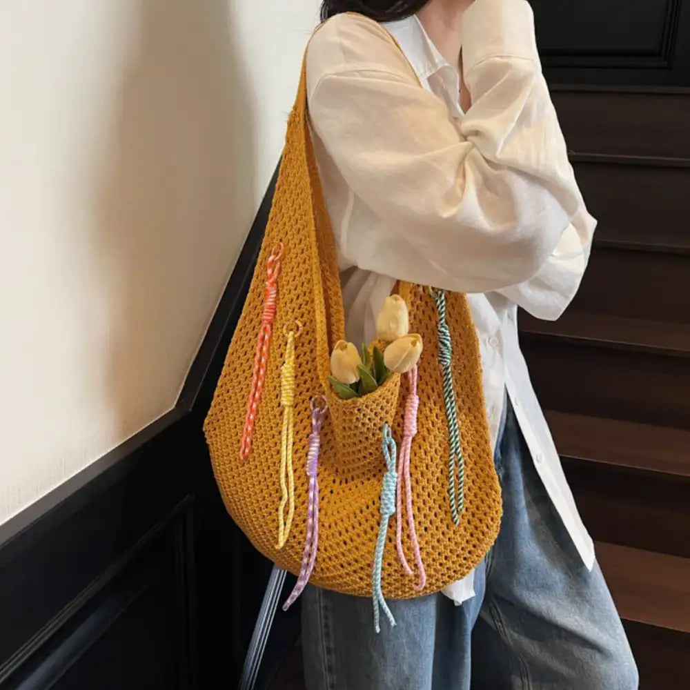Lightweight Crochet Shoulder Bag