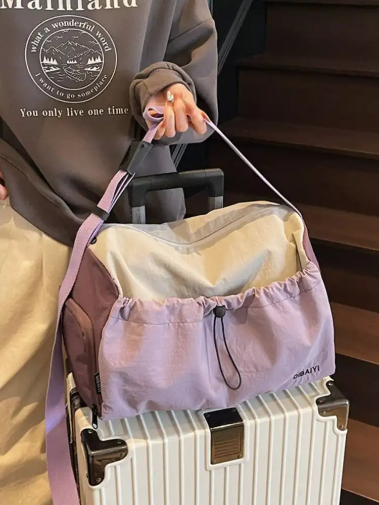 Lightweight Drawstring Closure Travel Bag