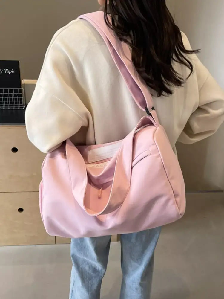 Lightweight Duffel Travel Bag with Adjustable Strap