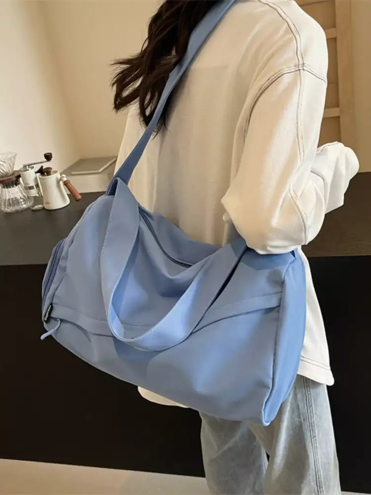 Lightweight Travel Duffel Bag with Shoulder Strap