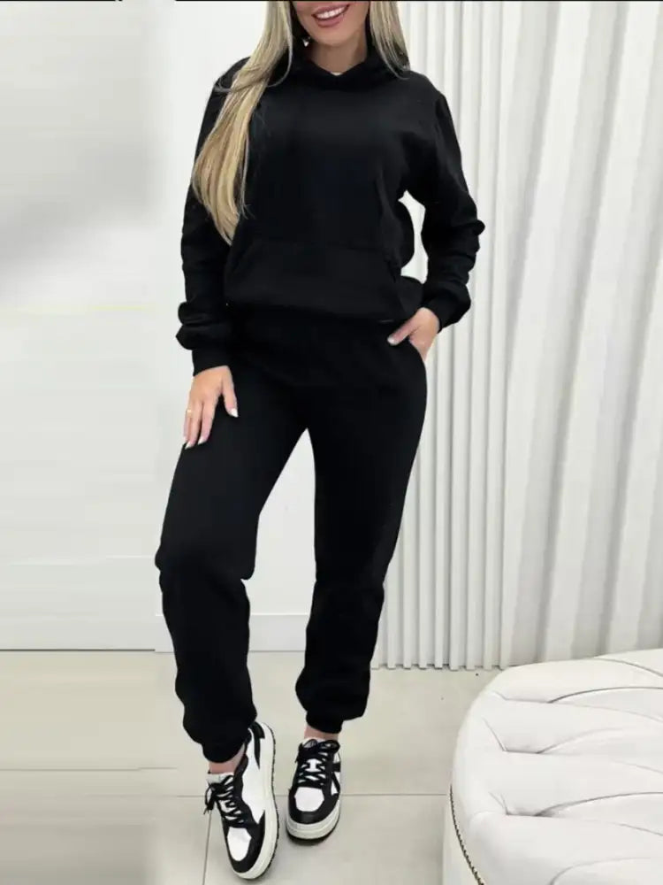 Long Sleeve Hoodie and Joggers Set