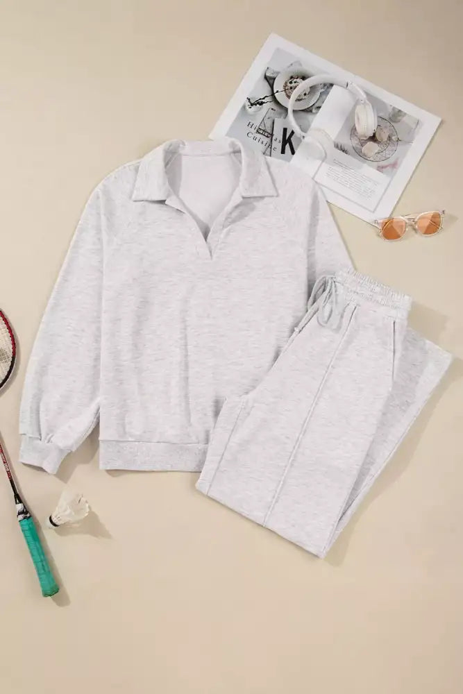 Long Sleeve Sweatshirt and Pants Set