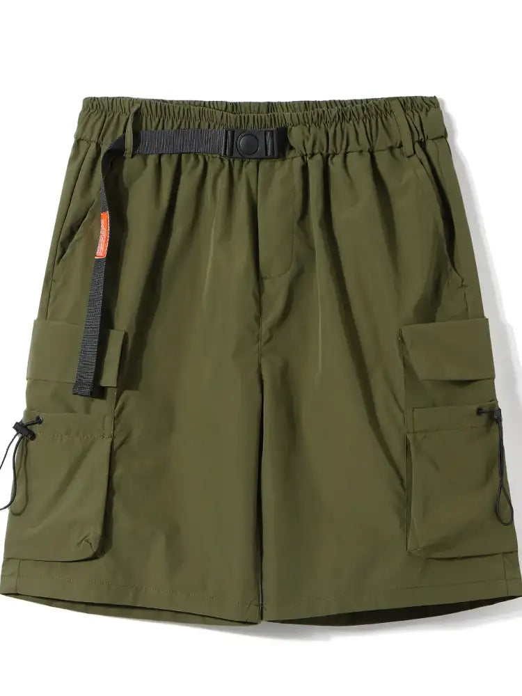 Men ’s Full Size Multi-Pocket Relaxed Fit Cargo Shorts Plus