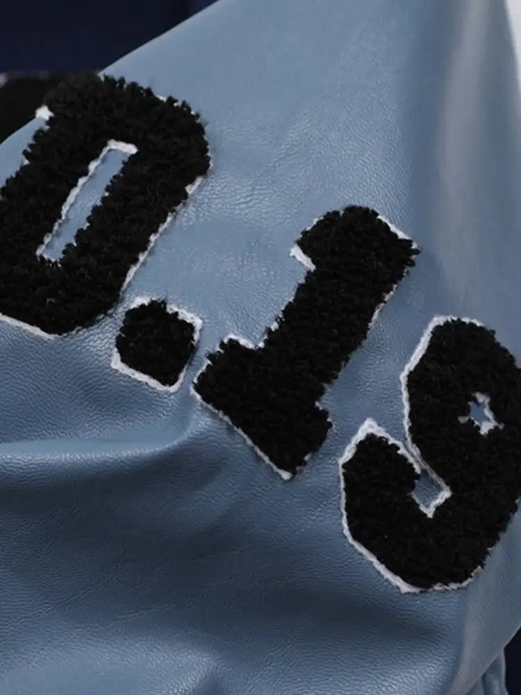 Men’s Baseball Bomber Jacket with Patches