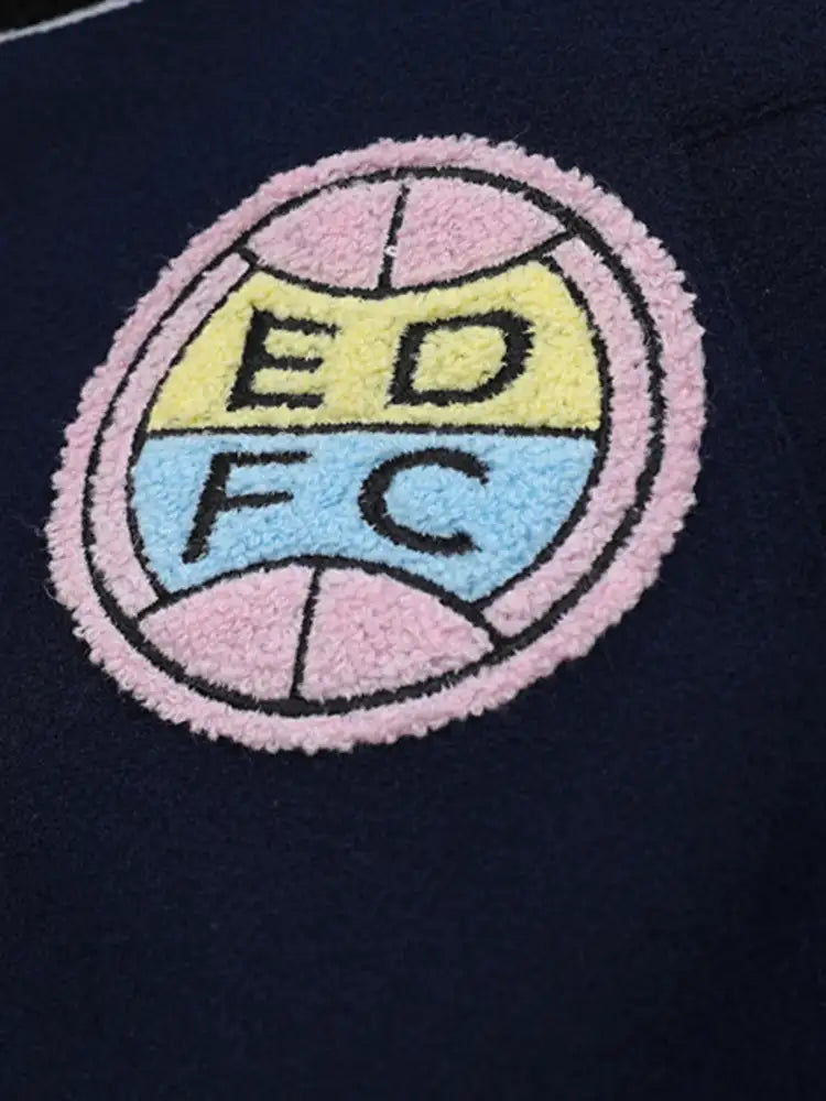 Men’s Baseball Bomber Jacket with Patches