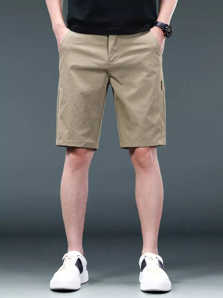 Men’s Breathable Cotton Shorts with Pockets