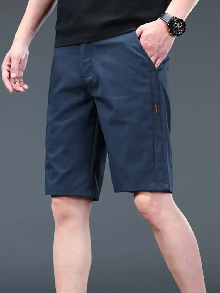 Men’s Breathable Cotton Shorts with Pockets