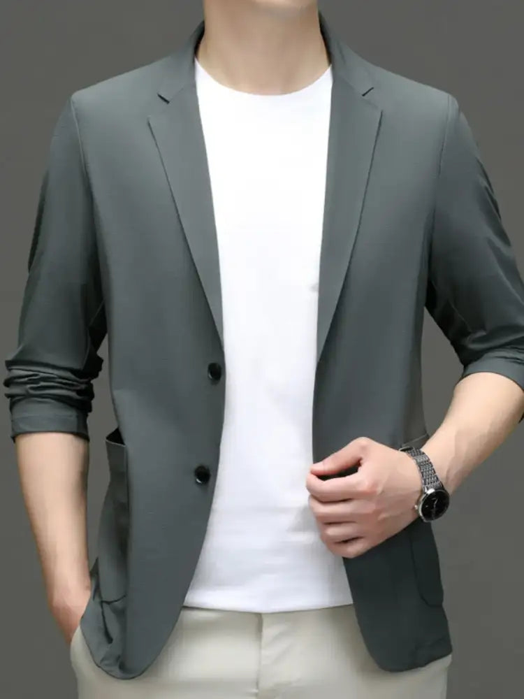 Men’s Button Up Long Sleeve Blazer
