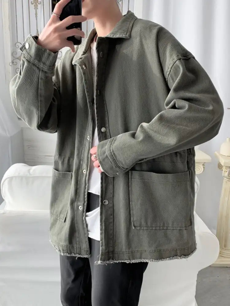 Men’s Button Up Long Sleeve Jacket