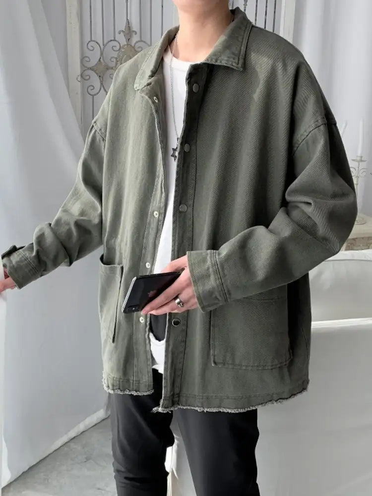 Men’s Button Up Long Sleeve Jacket