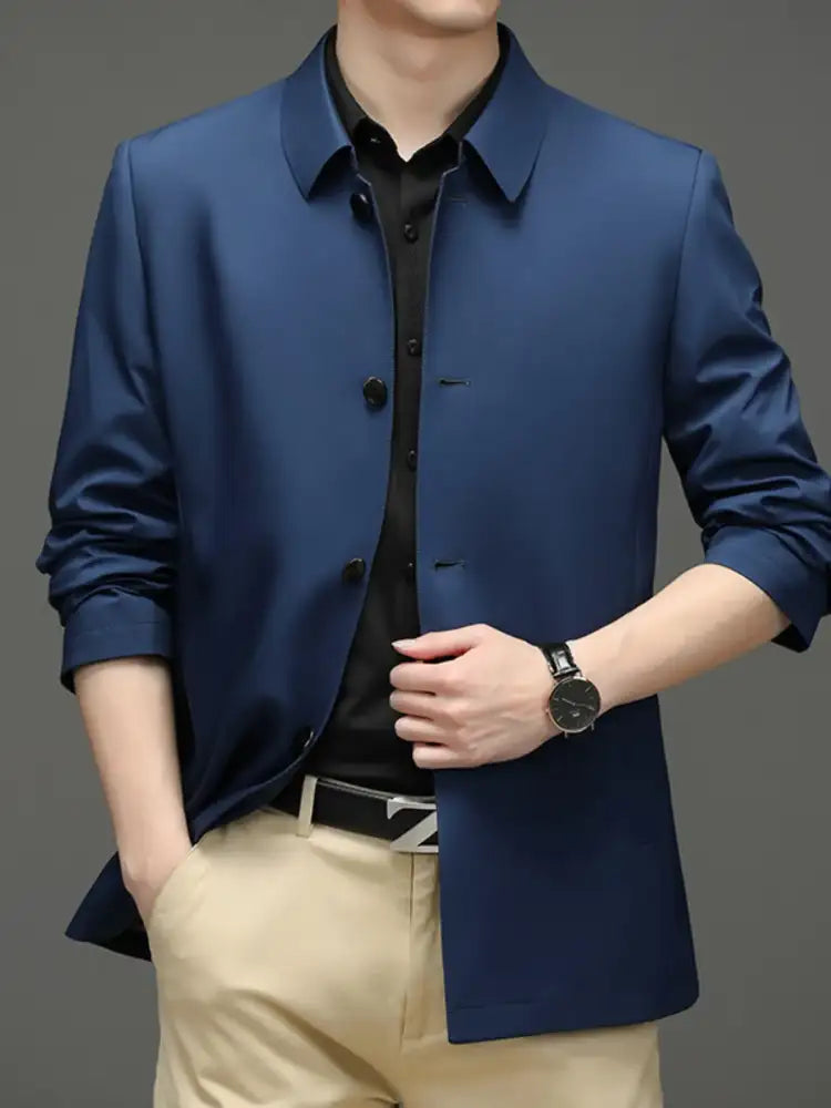 Men’s Button Up Long Sleeve Jacket