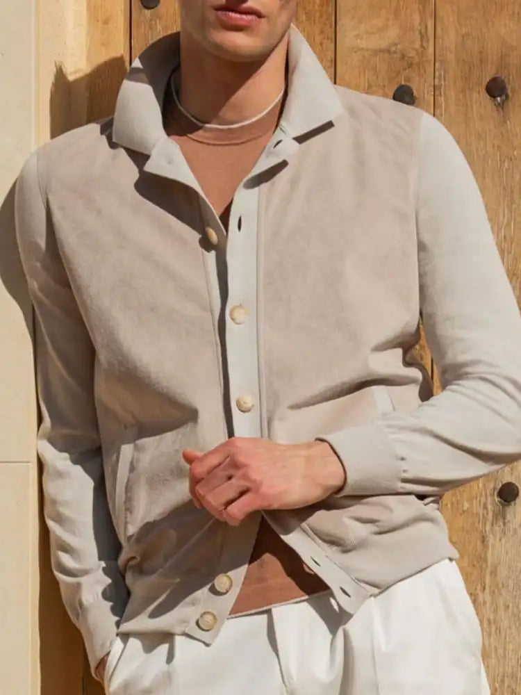 Men’s Button Up Long Sleeve Jacket