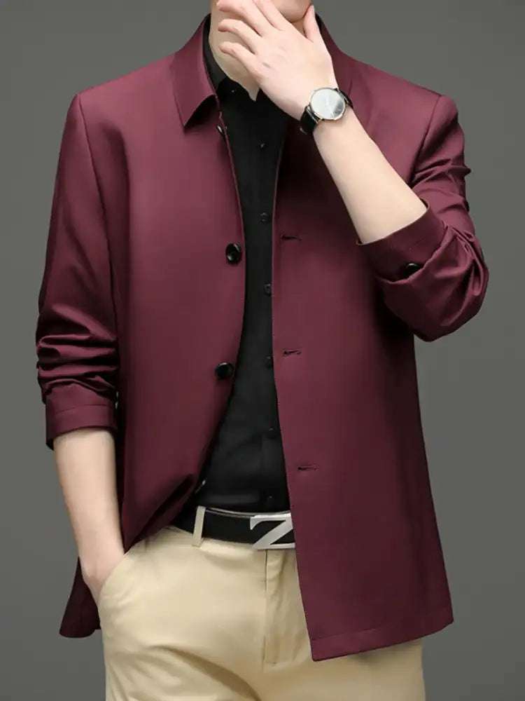 Men’s Button Up Long Sleeve Jacket