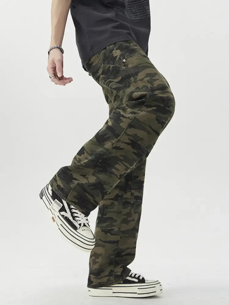 Men’s Camouflage Loose Fit Jeans