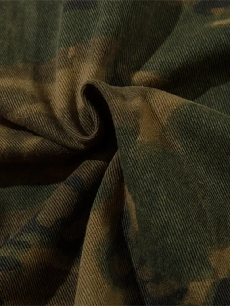 Men’s Camouflage Zip Up Hooded Windbreaker Jacket