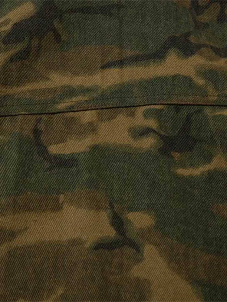 Men’s Camouflage Zip Up Hooded Windbreaker Jacket