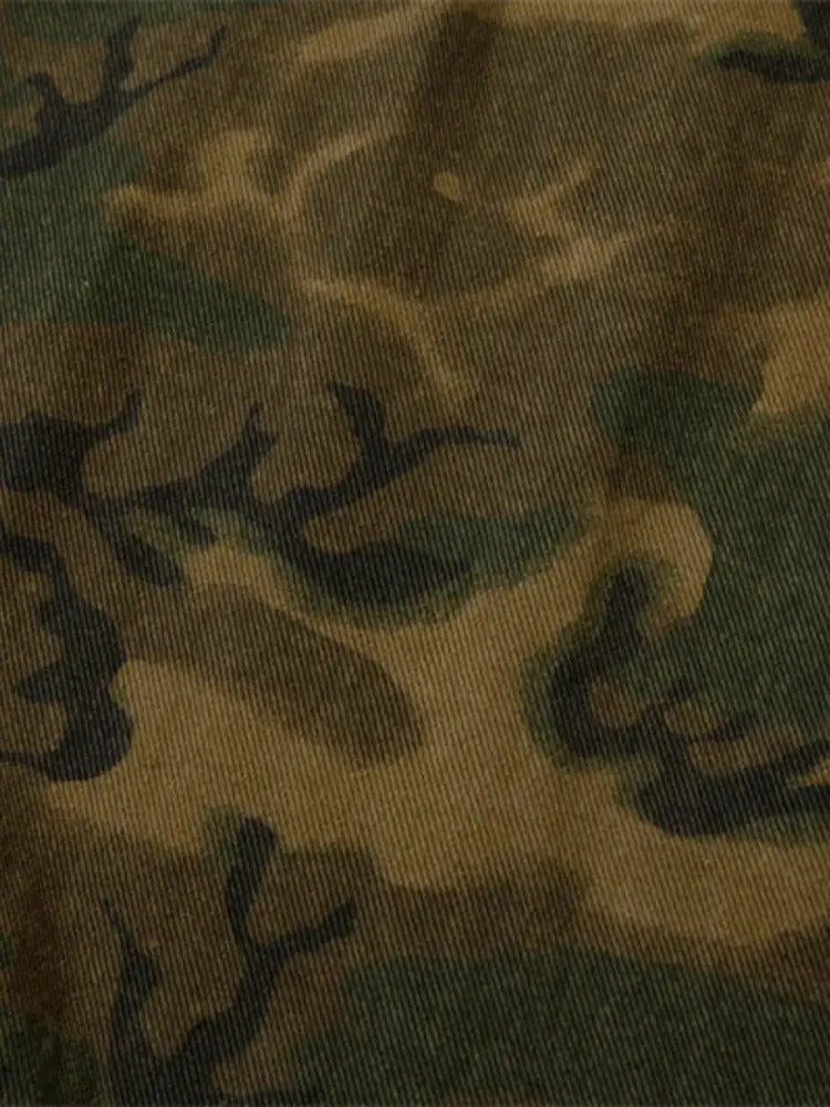 Men’s Camouflage Zip Up Hooded Windbreaker Jacket