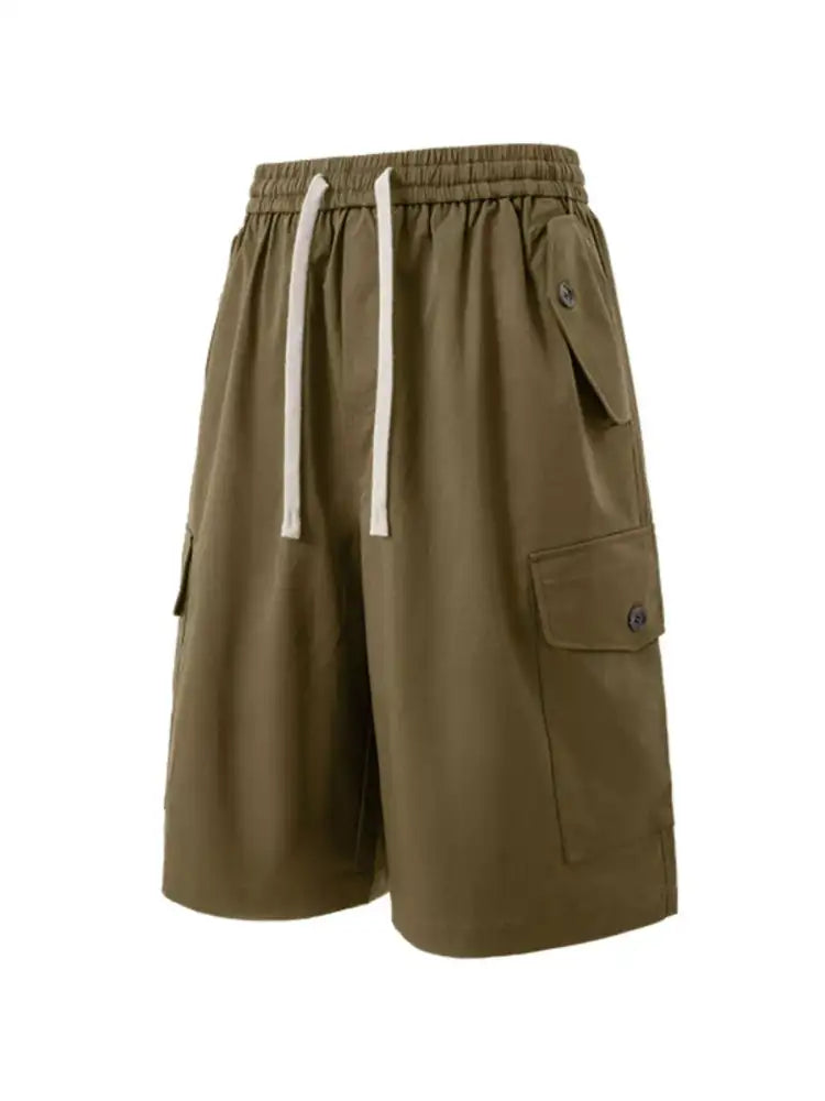 Men’s Cargo Utility Shorts with Drawstring