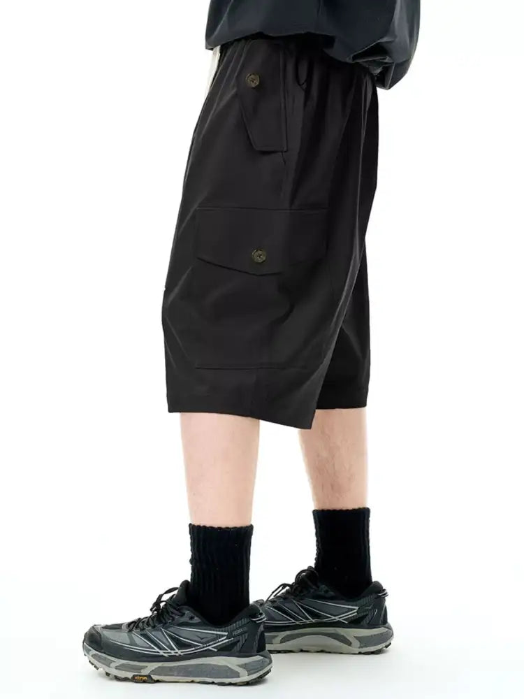 Men’s Cargo Utility Shorts with Drawstring